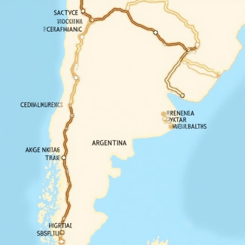 Mapa de rutas argentinas